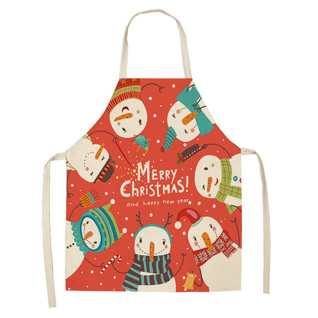 Christmas Day Apron festive polyester design