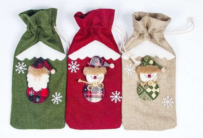Christmas Decorations Wine Bottle Socks Holiday Gift