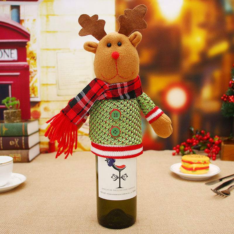 Christmas Decorations Wine Bottle Socks Holiday Gift