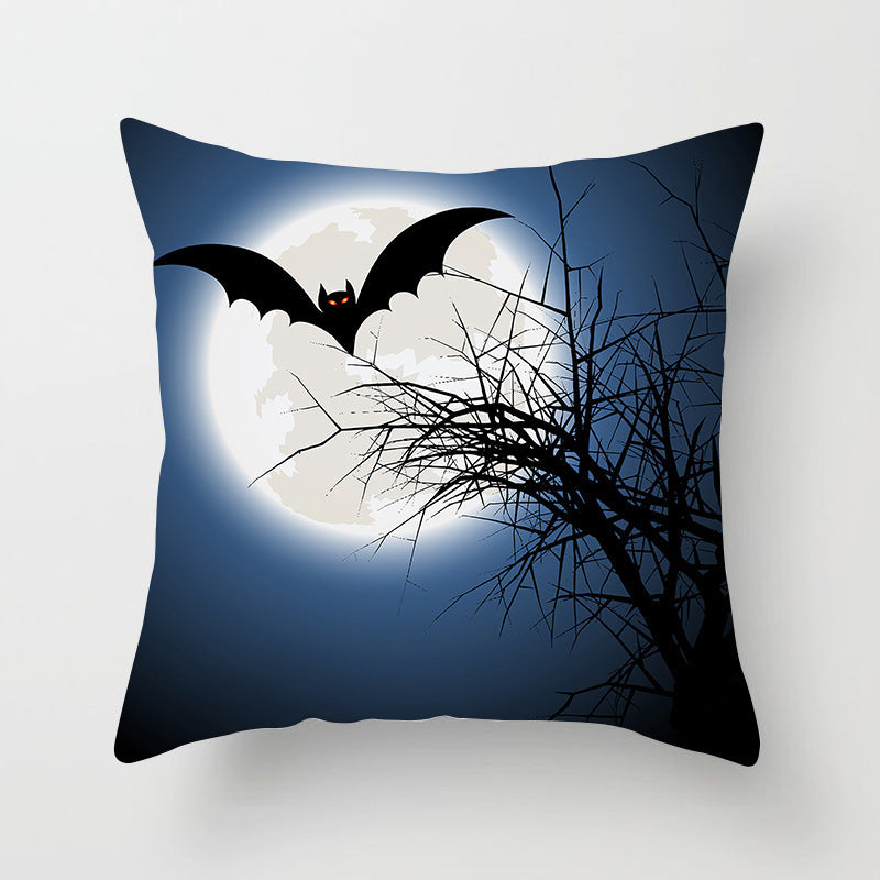 Halloween pillowcase festive decorative cushion cover with pumpkin design