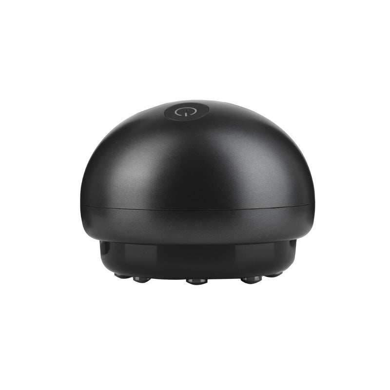 Electric rechargeable Stone Gua Sha scraping massager in black with 3-speed settings and ABS material