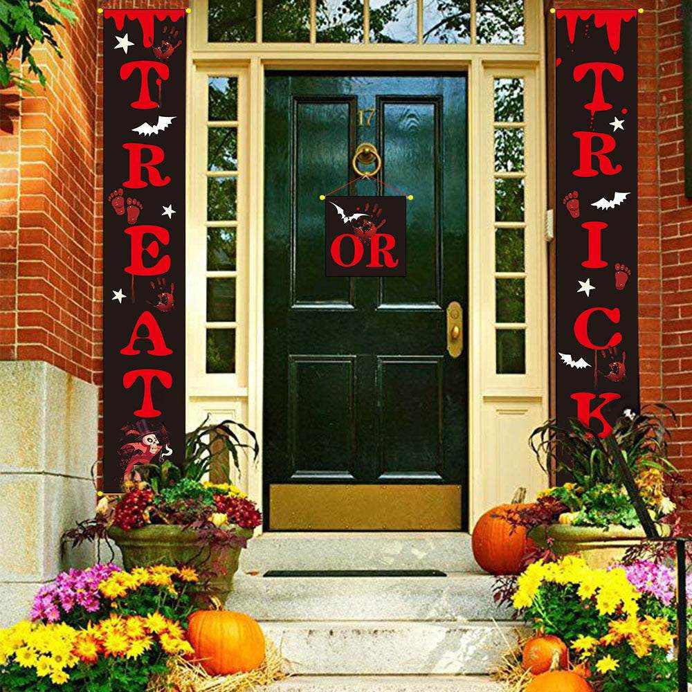 Halloween Decoration Outdoor Banner – Trick & Treat Sign