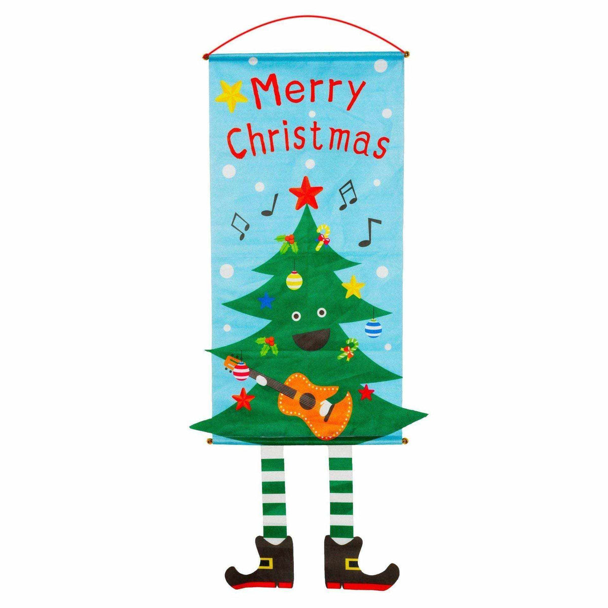 Christmas decorations curtains banners hanging flags window pendant