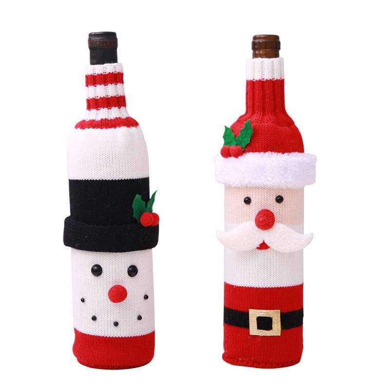 Christmas Decorations Wine Bottle Socks Holiday Gift
