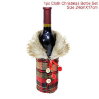 Christmas Decorations Wine Bottle Socks Holiday Gift