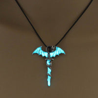 Fashion Trendy Men's Luminous Flame Dragon Necklace jewelry