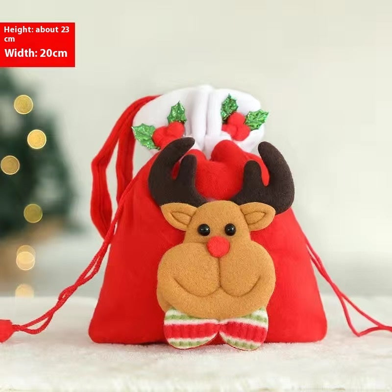 Christmas Children Gift Bag - Festive Candy Packaging for Kids