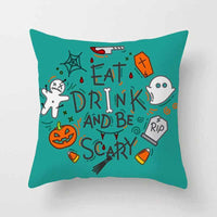 Halloween pillowcase festive decorative cushion cover with pumpkin design