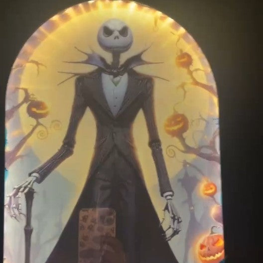 Ghost Holographic Mirror Halloween Decoration