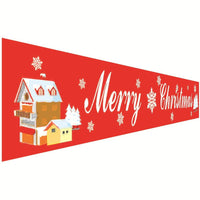 Christmas decorations curtains banners hanging flags window pendant