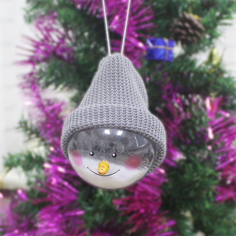 Creative Christmas snowman ball pendant hanging on tree Christmas decorations