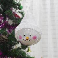 Christmas decorations snowman plastic ball pendant for children