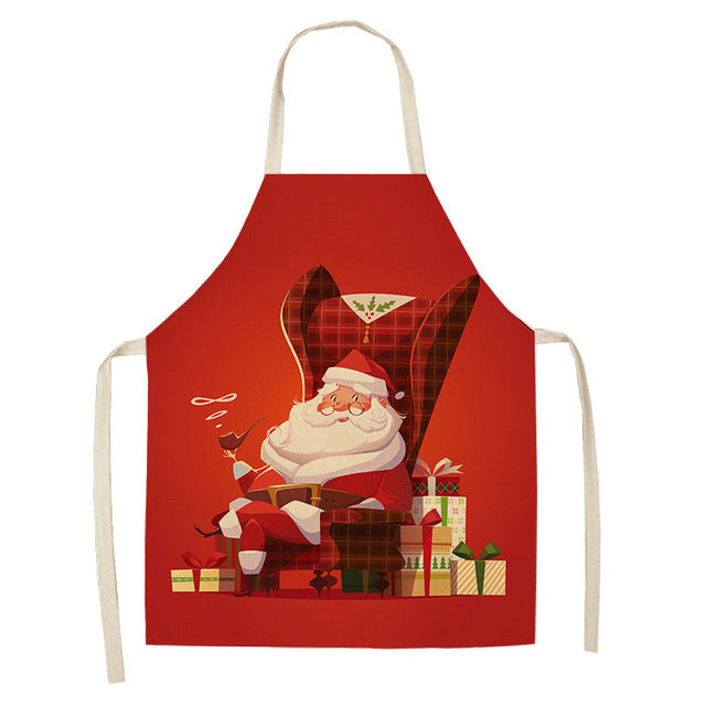 Christmas Day Apron festive polyester design