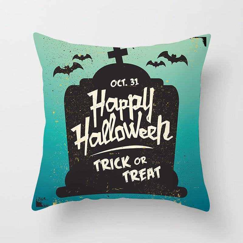 Halloween pillowcase festive decorative cushion cover with pumpkin design
