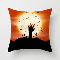 Halloween pillowcase festive decorative cushion cover with pumpkin design