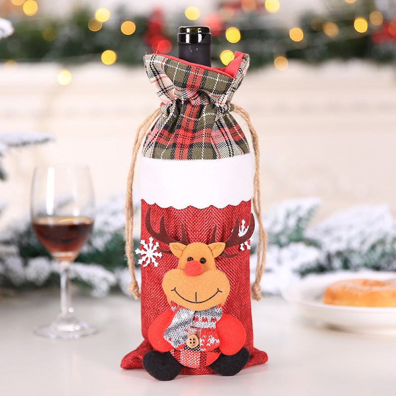Christmas Decorations Wine Bottle Socks Holiday Gift