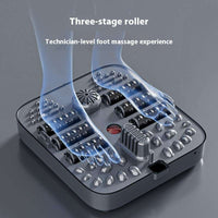 Electric feet-washing basin with three-stage roller massage and remote control