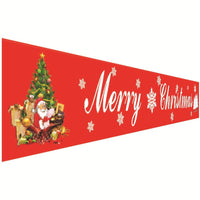 Christmas decorations curtains banners hanging flags window pendant
