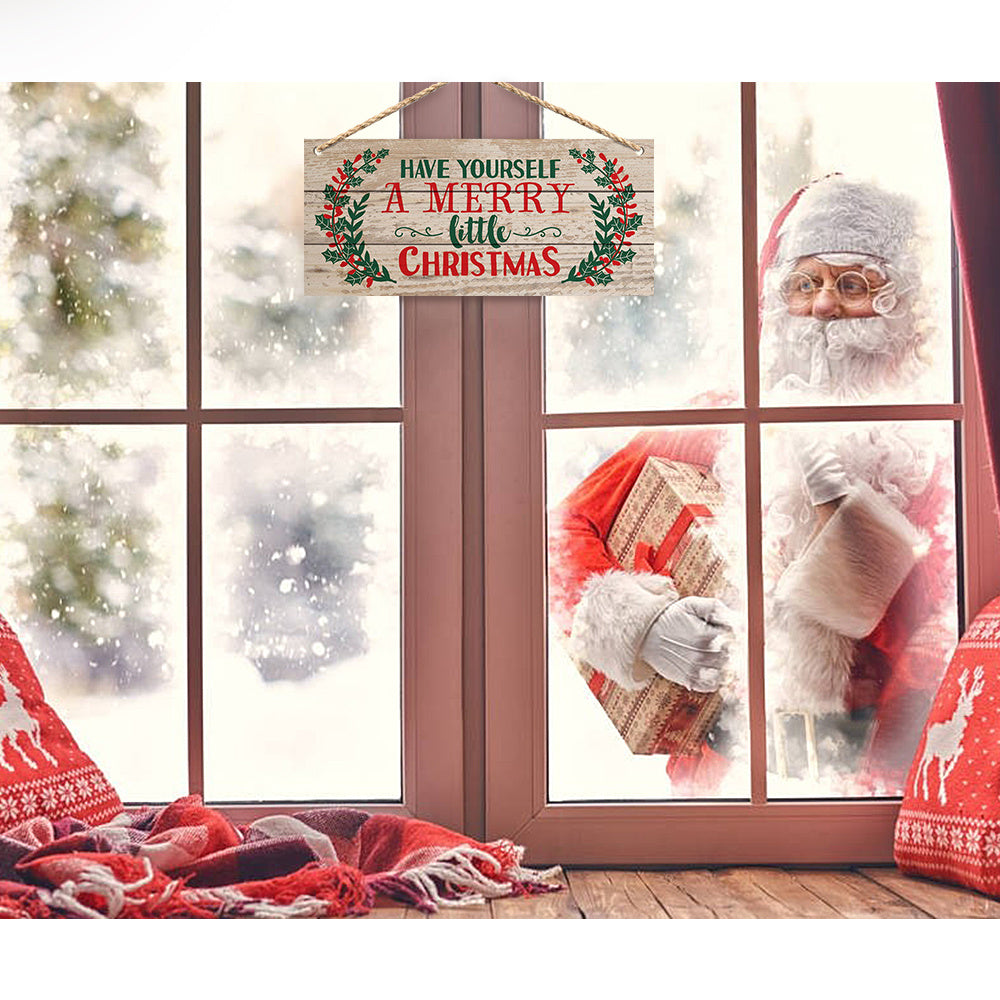 Christmas interior pendant - Festive Beech Carving Decoration