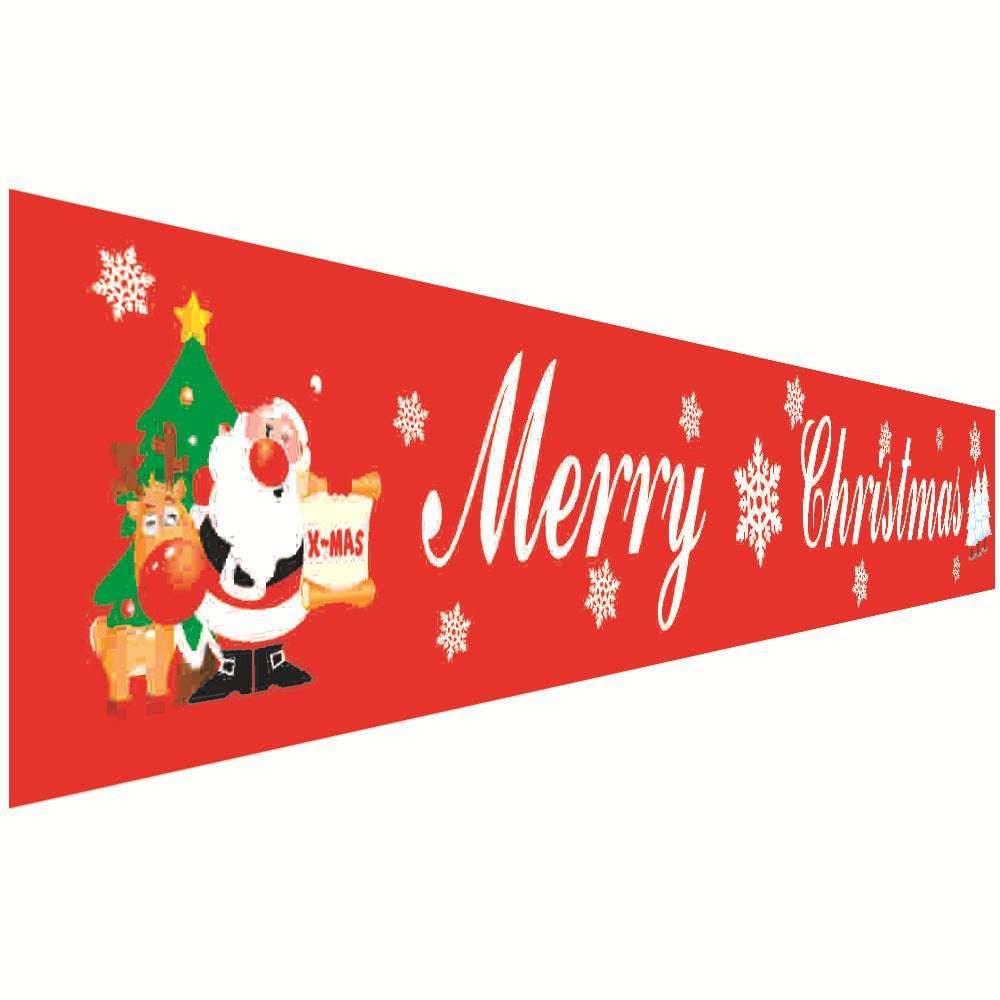 Christmas decorations curtains banners hanging flags window pendant