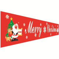 Christmas decorations curtains banners hanging flags window pendant