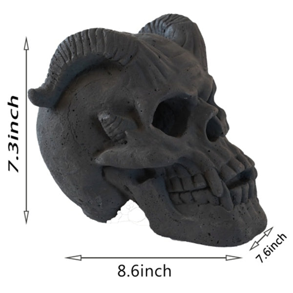 Halloween Decoration - Spooky Fire Pit Skull for Parties & Gifts