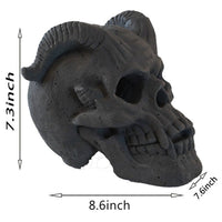 Halloween Decoration - Spooky Fire Pit Skull for Parties & Gifts