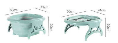 Foldable Footbath Massage Bucket Plastic Foot Bath Basin