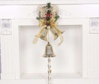 Christmas Big Bell hanging on Christmas tree, holiday decoration