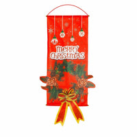 Christmas decorations curtains banners hanging flags window pendant