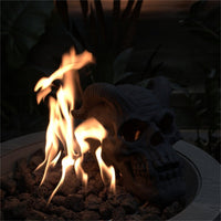 Halloween Decoration - Spooky Fire Pit Skull for Parties & Gifts
