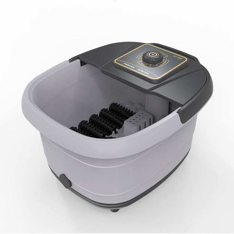 Fully automatic heating massage foot wash basin with infrared sterilization and mechanical control knob