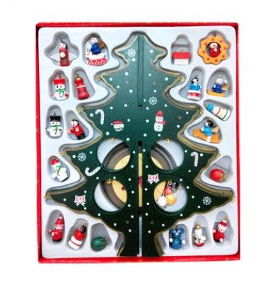 Christmas Decorations wooden desktop Christmas tree