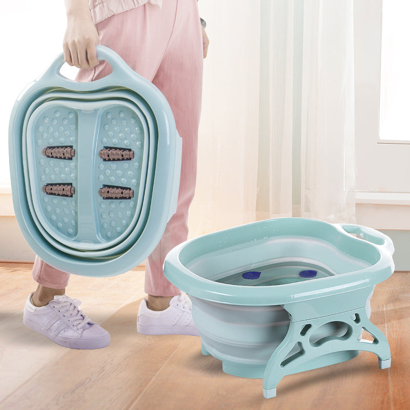 Foldable Footbath Massage Bucket Plastic Foot Bath Basin