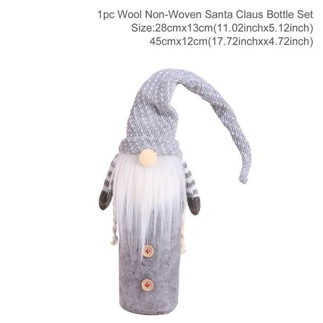 Christmas Decorations Wine Bottle Socks Holiday Gift