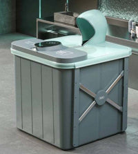 Modern fully automatic heating massage foot wash basin with digital control panel and ergonomic design