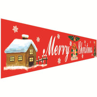 Christmas decorations curtains banners hanging flags window pendant