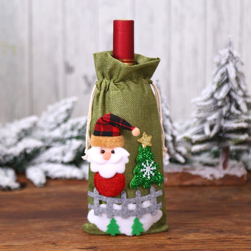 Christmas Decorations Wine Bottle Socks Holiday Gift
