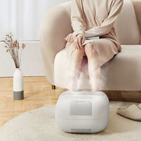 Household automatic heating foot wash basin with steam therapy and temperature control