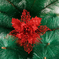 Christmas decorations canes - Hollowed Out Christmas Flowers