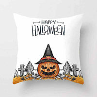 Halloween pillowcase festive decorative cushion cover with pumpkin design