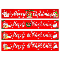 Christmas decorations curtains banners hanging flags window pendant