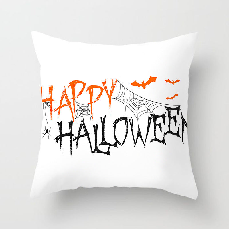 Halloween pillowcase festive decorative cushion cover with pumpkin design