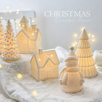 Ceramic Christmas Tree Desktop Luminous Holiday Decoration