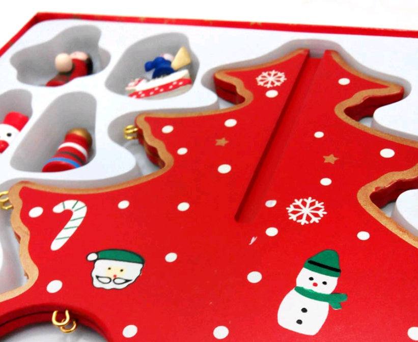 Christmas Decorations wooden desktop Christmas tree
