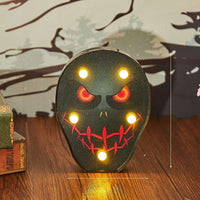 Halloween costume lights featuring a battery-powered purple bat-shaped LED decoration for indoor and outdoor use