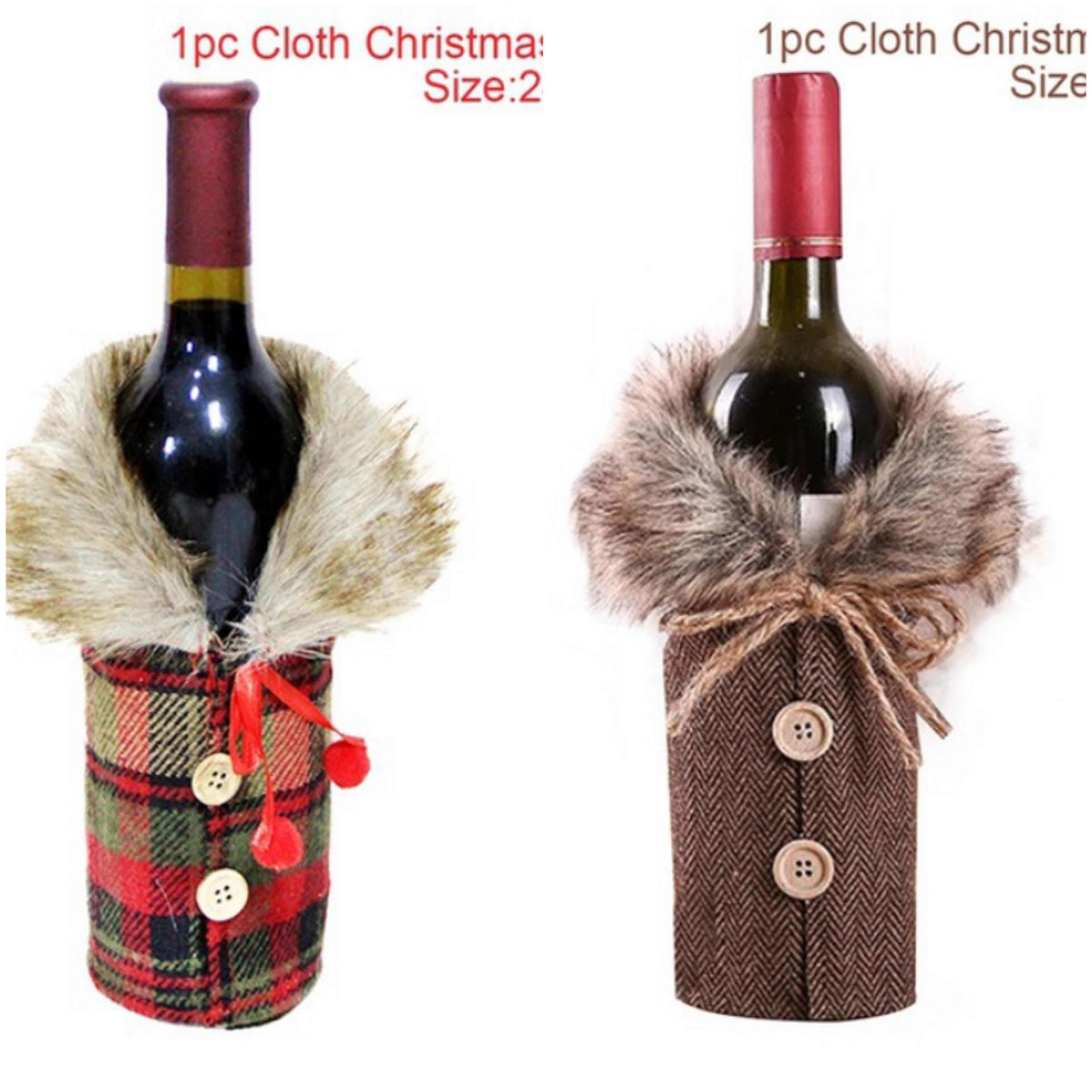 Christmas Decorations Wine Bottle Socks Holiday Gift