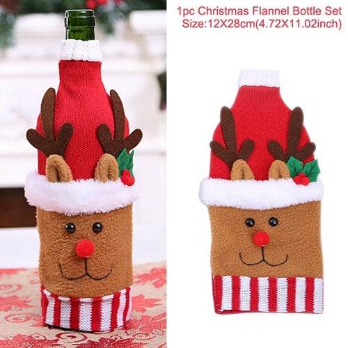 Christmas Decorations Wine Bottle Socks Holiday Gift