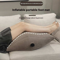 Home Artifact Inflatable gray PVC wedge leg pillow reducing leg pressure on sofa
