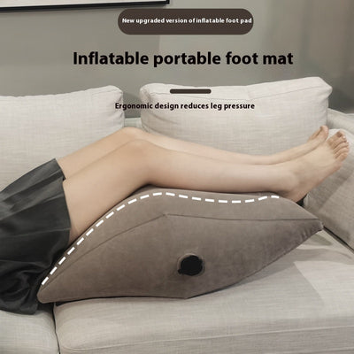 Home Artifact Inflatable Leg Pillow PVC Flocking Wedge Foot Mat